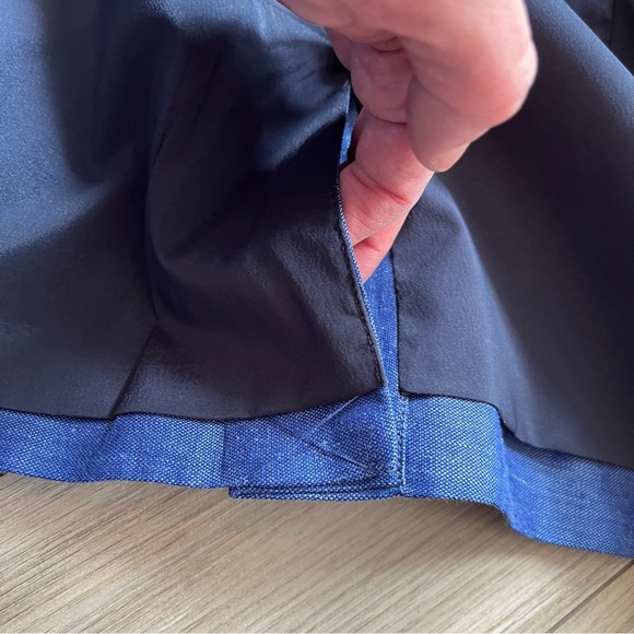 BANANA REPUBLIC Linen Blend Blazer, Denim Blue, Size 12 - Picture 7 of 13